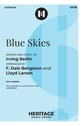 Blue Skies SATB choral sheet music cover